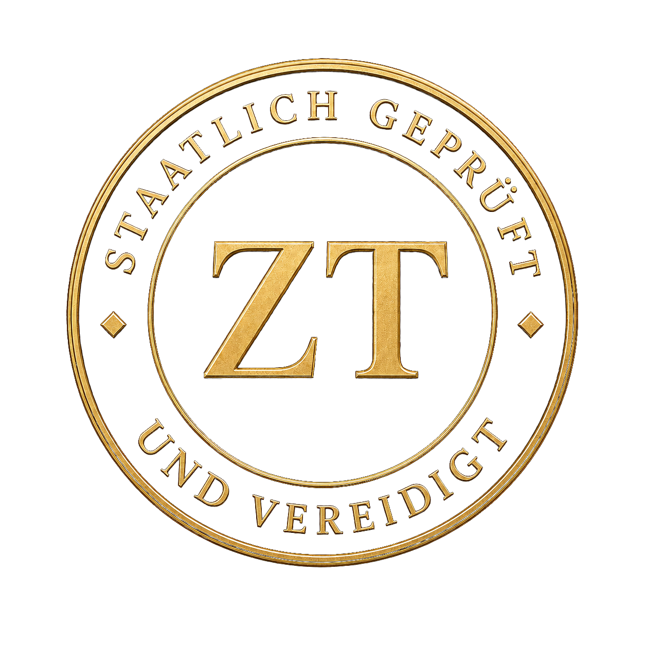 ZT-Siegel – staatlich geprüft und vereidigt